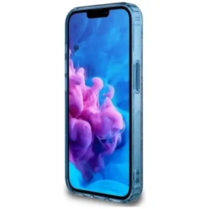 Hurtownia GSM - Guess IML Fém Csillám 4G Kör Háromszög MagSafe Apple iPhone 16e kék - GUE4578 - {ean13} - Hurt