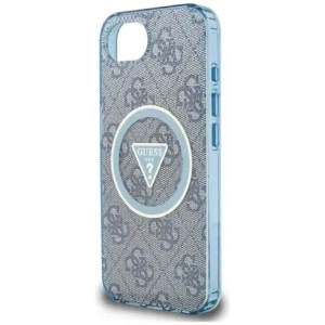 Wholesale Guess IML Metal Glitter 4G Circle Triangle MagSafe Apple iPhone 16e blue - GUE4578 - {ean13} - Hurt