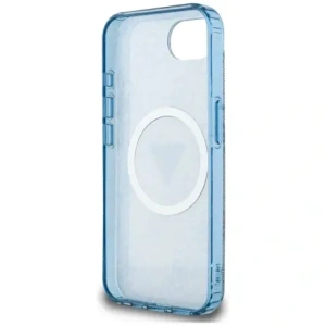 Wholesale Guess IML Metal Glitter 4G Circle Triangle MagSafe Apple iPhone 16e blue - GUE4578 - {ean13} - Hurt