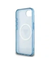 Hurtownia GSM - Guess IML Metal Glitter 4G Cerc Triunghi MagSafe Apple iPhone 16e albastru - GUE4578 - {ean13} - Hurt
