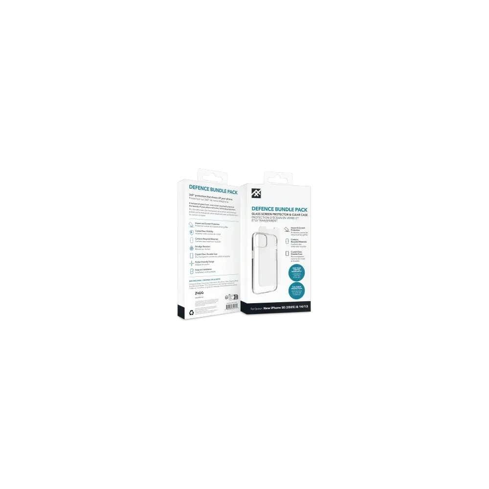 Hurtownia GSM - ZAGG IF Defence Bundle Set Apple iPhone 16e / 15 / 14 / 13 (čirý) - ZAG183 - {ean13} - Hurt