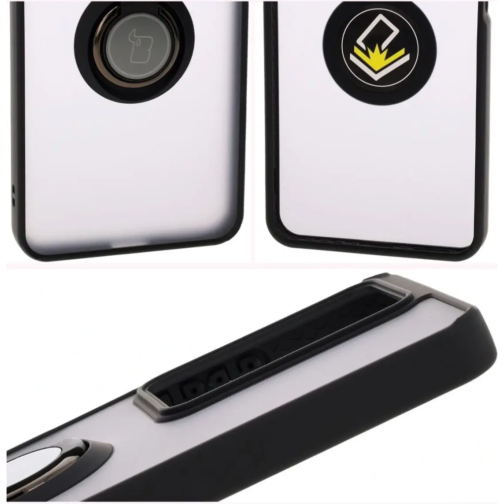 Hurtownia GSM - Bizon Case Hybrid Ring Realme C75 4G / 14x 5G rauchig mit schwarzem Rahmen - BIZ9084 - {ean13} - Hurt