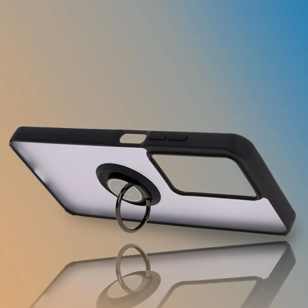 Wholesale Bizon Case Hybrid Ring Realme C75 4G / 14x 5G smoky with a black frame - BIZ9084 - {ean13} - Hurt