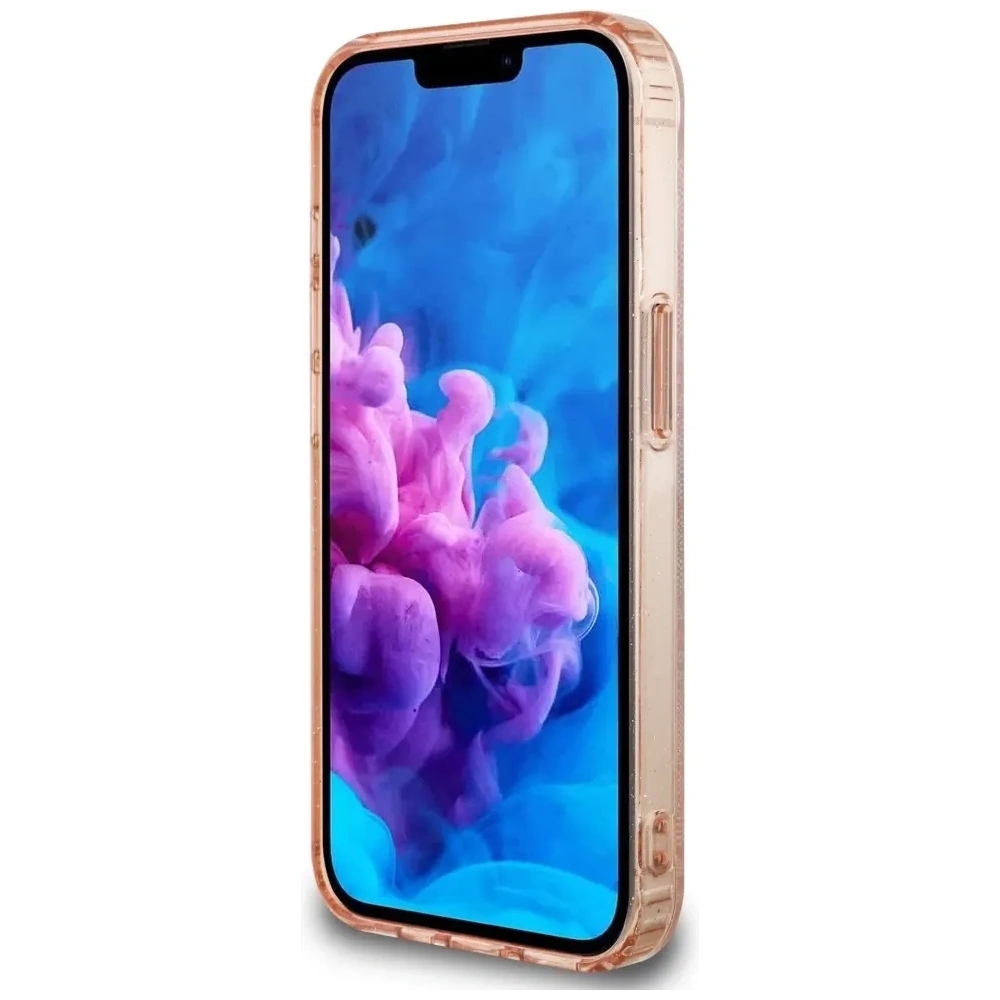 Hurtownia GSM - Hádej IML Metal Glitter 4G Kruh Trojúhelník MagSafe Apple iPhone 16e růžový - GUE4579 - {ean13} - Hurt