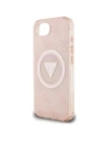 Wholesale Guess IML Metal Glitter 4G Circle Triangle MagSafe Apple iPhone 16e pink - GUE4579 - {ean13} - Hurt