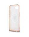 Wholesale Guess IML Metal Glitter 4G Circle Triangle MagSafe Apple iPhone 16e pink - GUE4579 - {ean13} - Hurt