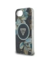 Wholesale Guess IML Metal Glitter Flowers Triangle MagSafe Apple iPhone 16e black - GUE4580 - {ean13} - Hurt