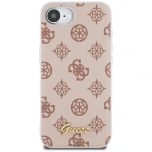 Wholesale Guess Peony Script Logo MagSafe Apple iPhone 16e brown - GUE4582 - {ean13} - Hurt