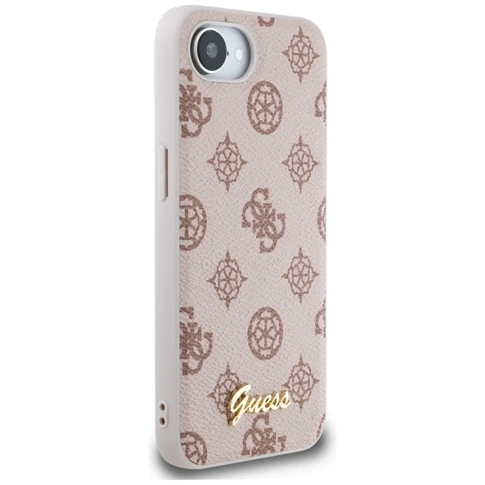 Wholesale Guess Peony Script Logo MagSafe Apple iPhone 16e brown - GUE4582 - {ean13} - Hurt