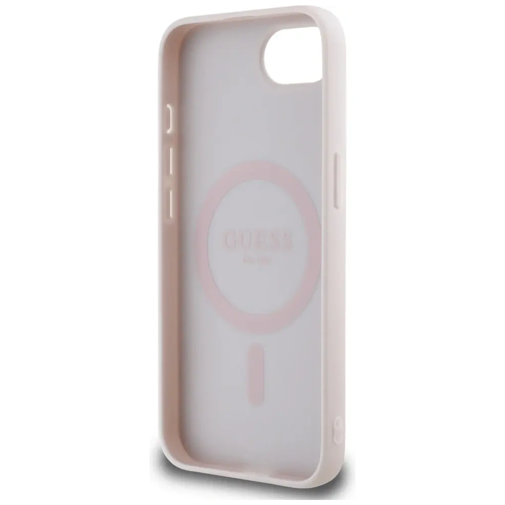 Wholesale Guess Peony Script Logo MagSafe Apple iPhone 16e brown - GUE4582 - {ean13} - Hurt