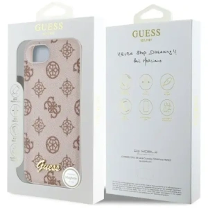 Wholesale Guess Peony Script Logo MagSafe Apple iPhone 16e brown - GUE4582 - {ean13} - Hurt