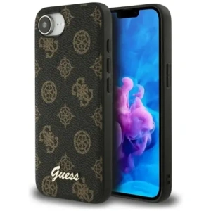 Wholesale Guess Peony Script Logo MagSafe Apple iPhone 16e black - GUE4583 - {ean13} - Hurt