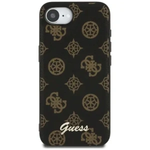 Wholesale Guess Peony Script Logo MagSafe Apple iPhone 16e black - GUE4583 - {ean13} - Hurt