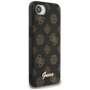 Wholesale Guess Peony Script Logo MagSafe Apple iPhone 16e black - GUE4583 - {ean13} - Hurt