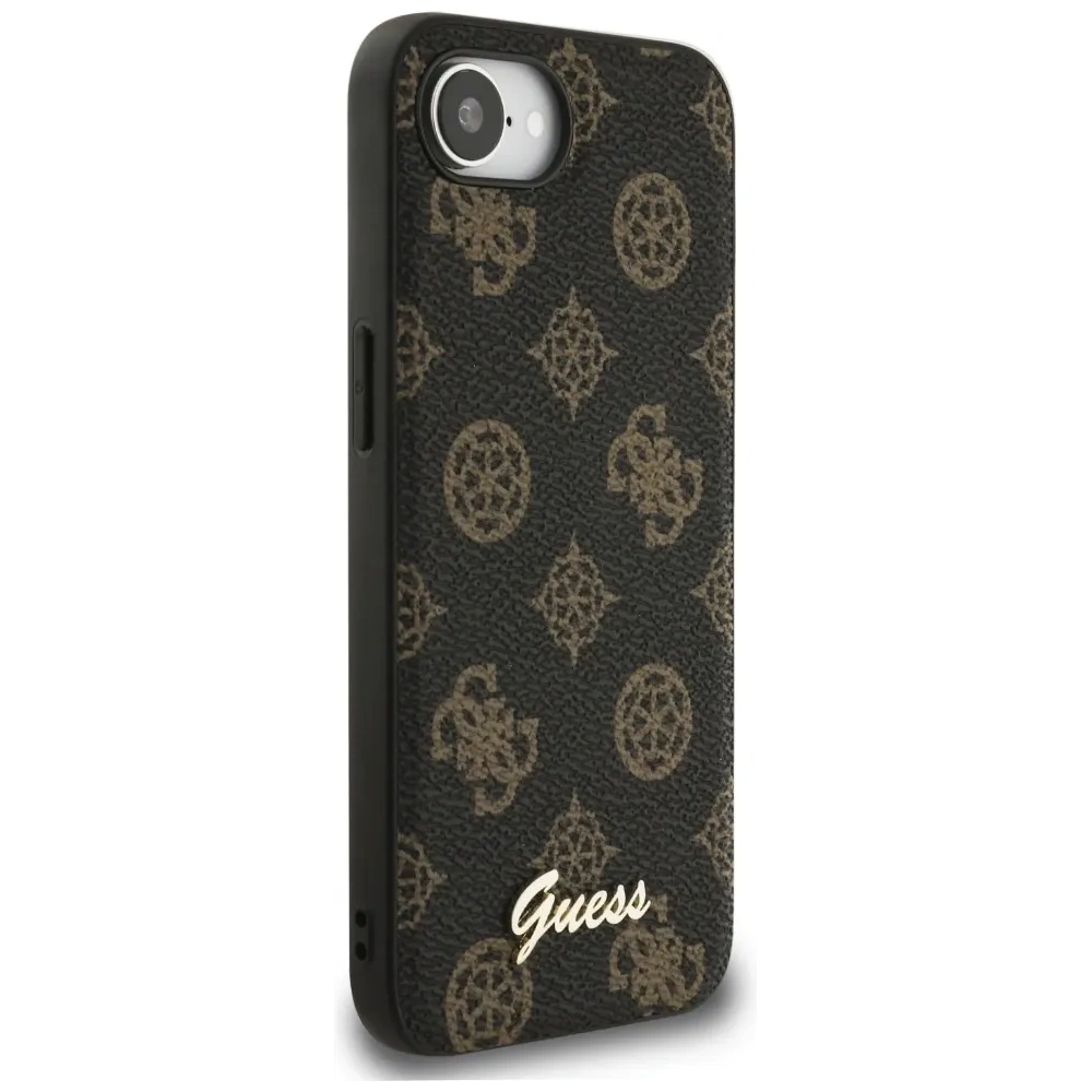 Wholesale Guess Peony Script Logo MagSafe Apple iPhone 16e black - GUE4583 - {ean13} - Hurt