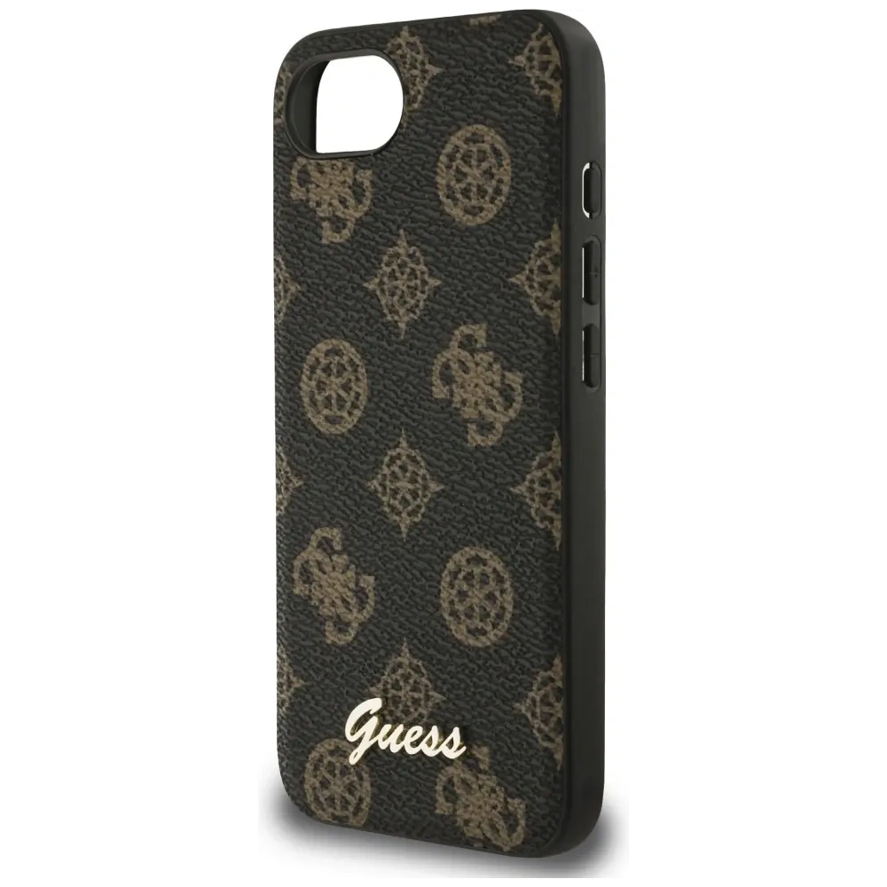 Wholesale Guess Peony Script Logo MagSafe Apple iPhone 16e black - GUE4583 - {ean13} - Hurt