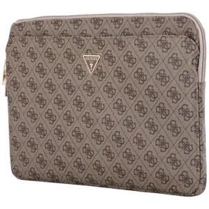 Wholesale Guess Sleeve 14" 4G Zipper Pocket Triangle Logo brown - GUE4584 - {ean13} - Hurt