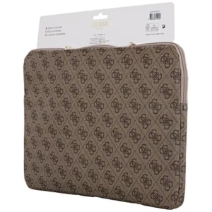 Wholesale Guess Sleeve 14" 4G Zipper Pocket Triangle Logo brown - GUE4584 - {ean13} - Hurt