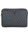 Obal na notebook 14" 4G s kapsou na zip, trojúhelníkové logo, černý