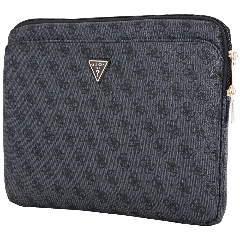 Hurtownia GSM - Obal na notebook 14" 4G s kapsou na zip, trojúhelníkové logo, černý - GUE4585 - {ean13} - Hurt