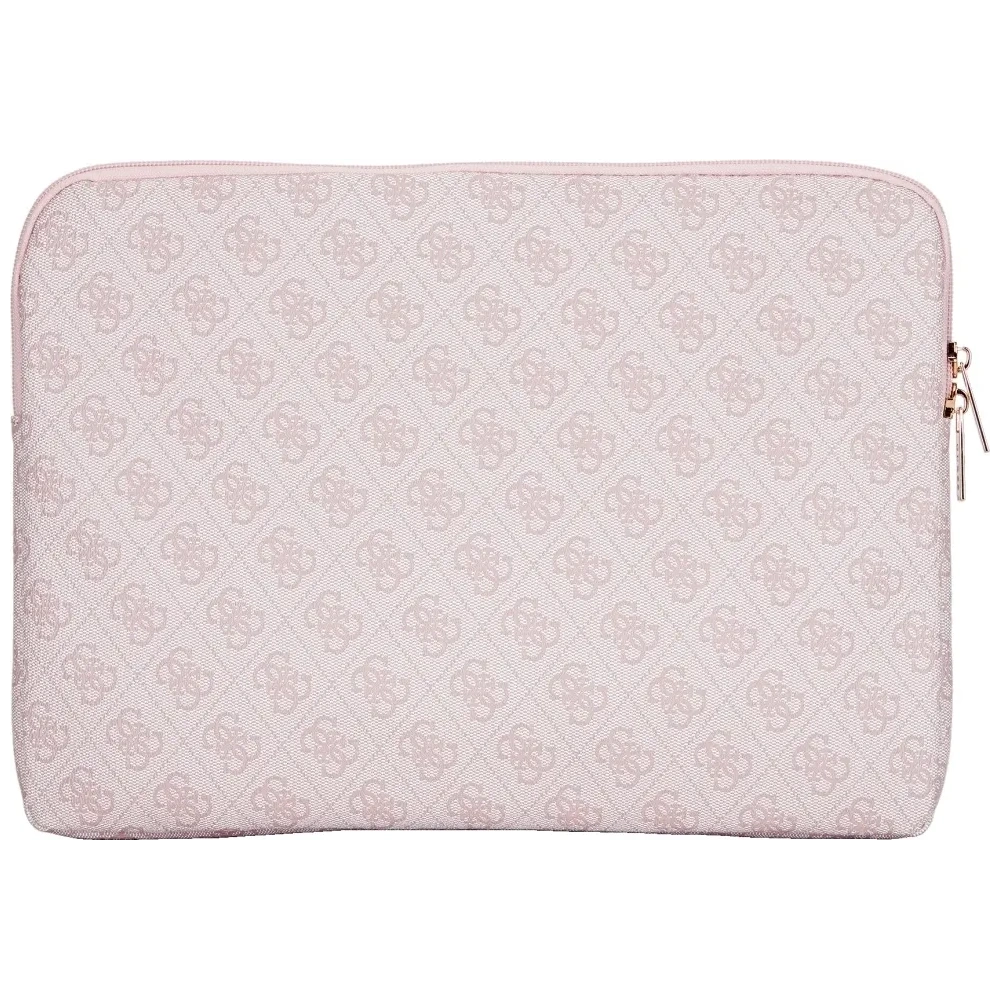 Wholesale Guess Sleeve 14" 4G Zipper Pocket Triangle Logo pink - GUE4586 - {ean13} - Hurt