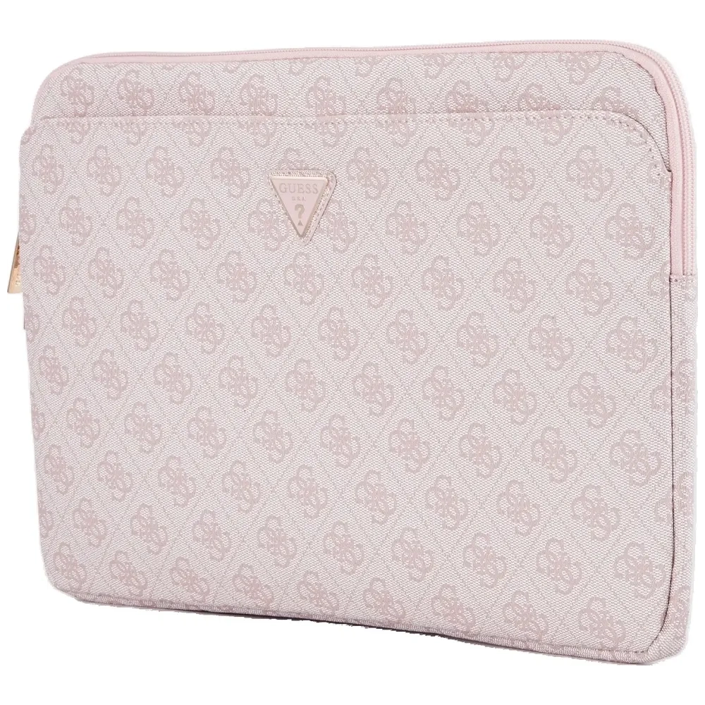 Wholesale Guess Sleeve 14" 4G Zipper Pocket Triangle Logo pink - GUE4586 - {ean13} - Hurt
