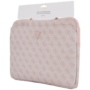 Wholesale Guess Sleeve 14" 4G Zipper Pocket Triangle Logo pink - GUE4586 - {ean13} - Hurt