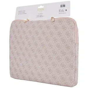 Wholesale Guess Sleeve 14" 4G Zipper Pocket Triangle Logo pink - GUE4586 - {ean13} - Hurt