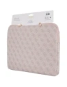 Wholesale Guess Sleeve 14" 4G Zipper Pocket Triangle Logo pink - GUE4586 - {ean13} - Hurt
