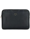 Wholesale Guess Sleeve 14" Grained Zipper Pocket Triangle Logo black - GUE4587 - {ean13} - Hurt