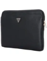 Wholesale Guess Sleeve 14" Grained Zipper Pocket Triangle Logo black - GUE4587 - {ean13} - Hurt
