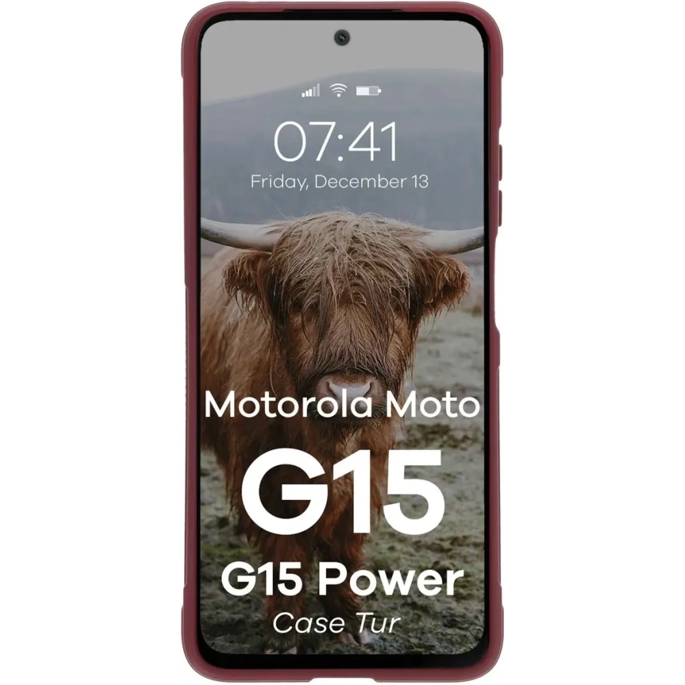 Hurtownia GSM - Bizon pouzdro Tur Motorola Moto G15 / G15 Power burgundské - BIZ9089 - {ean13} - Hurt
