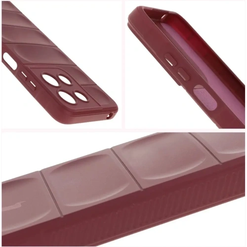 Pancerne etui Bizon Case Tur do Motorola Moto G15 / G15 Power burgundowe