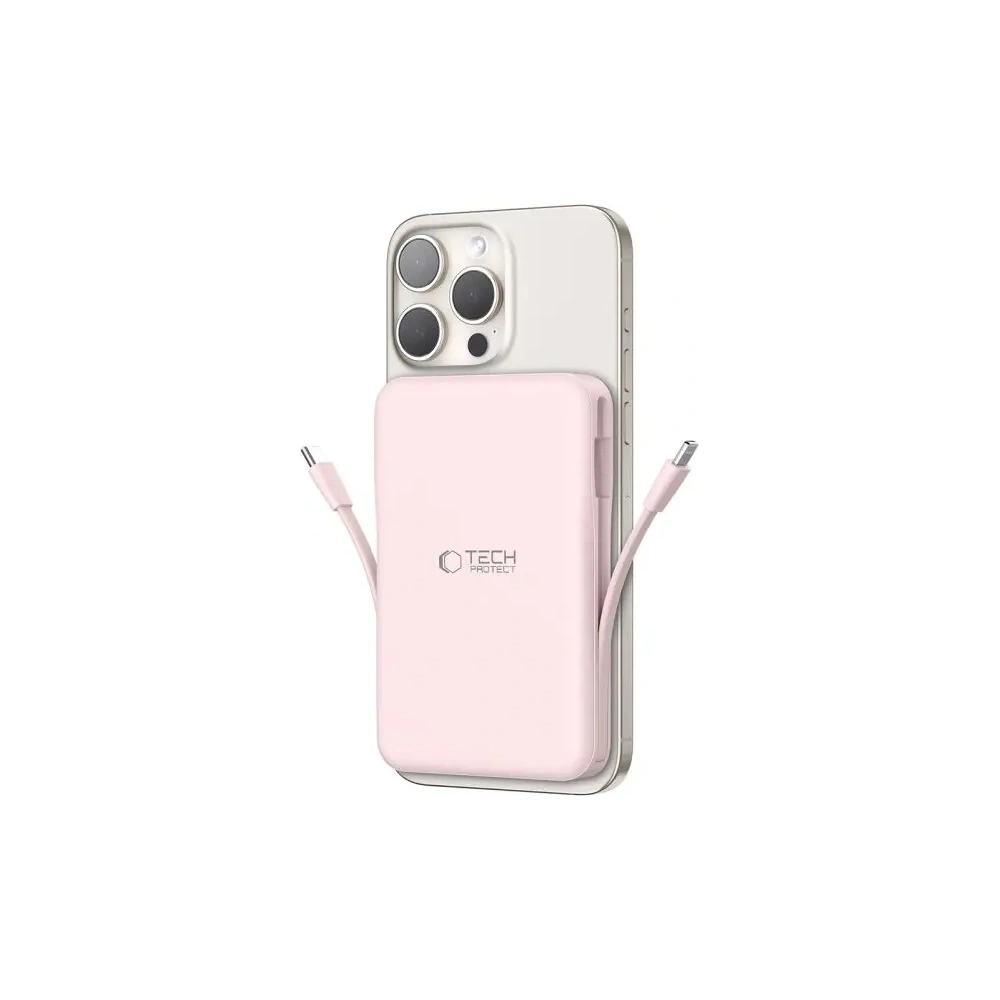 Hurtownia GSM - Tech-Protect PB31 LifeMag MagSafe Power Bank 10000mAh Růžový - THP4157 - {ean13} - Hurt