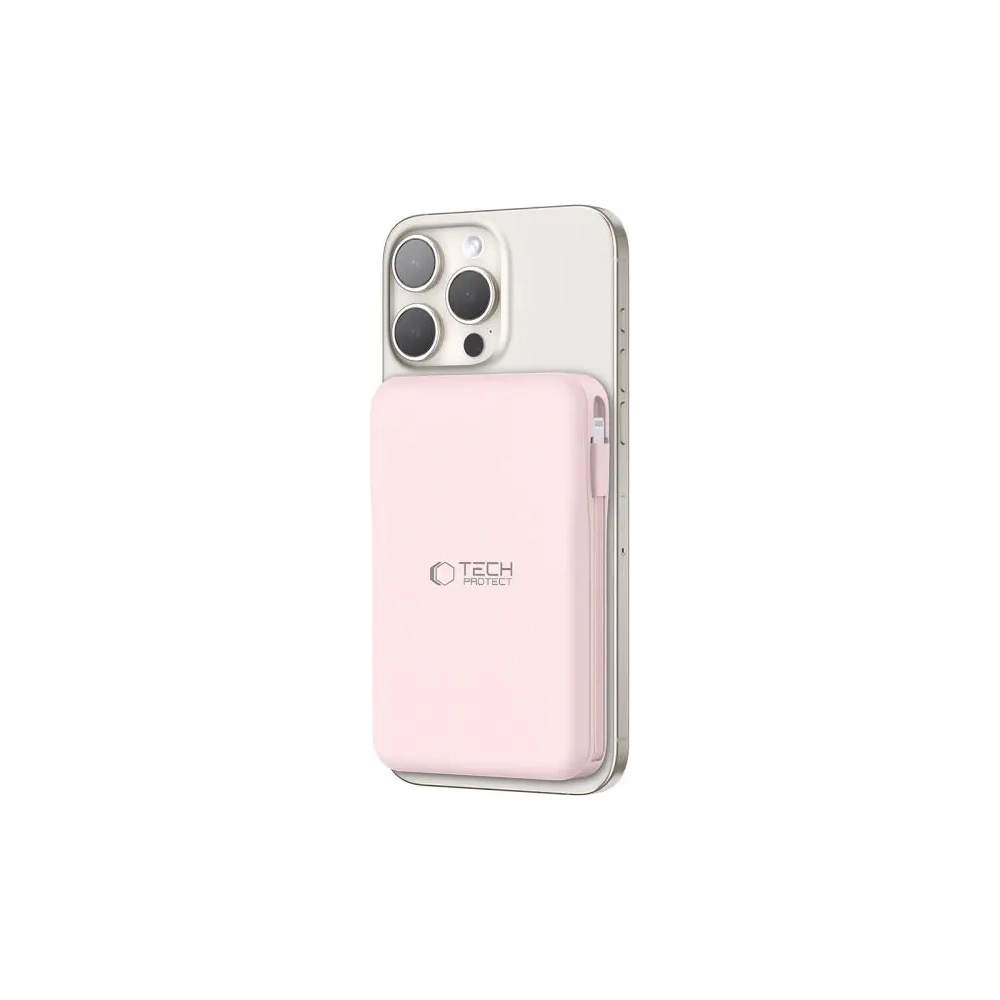 Hurtownia GSM - Tech-Protect PB31 LifeMag MagSafe Power Bank 10000mAh Růžový - THP4157 - {ean13} - Hurt