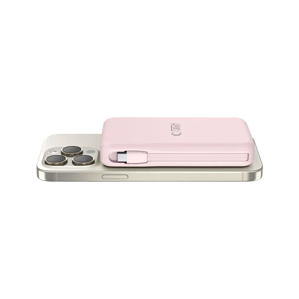 Hurtownia GSM - Tech-Protect PB31 LifeMag MagSafe Power Bank 10000mAh Růžový - THP4157 - {ean13} - Hurt