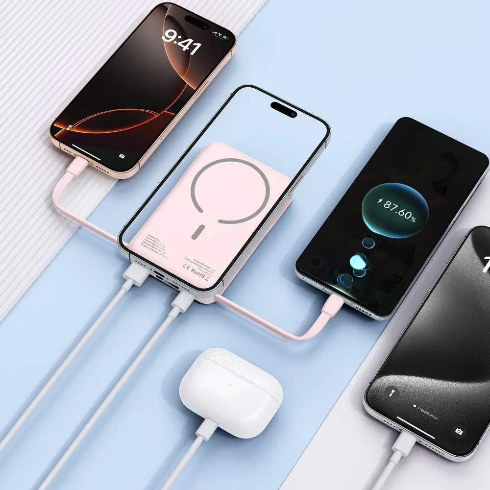 Hurtownia GSM - Tech-Protect PB31 LifeMag MagSafe Power Bank 10000mAh Růžový - THP4157 - {ean13} - Hurt
