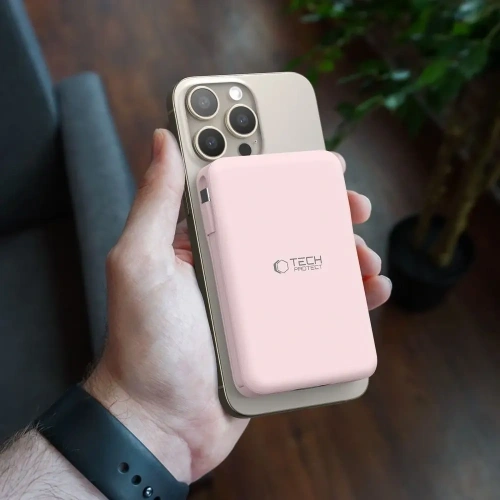 Powerbank Tech-Protect PB31 LifeMag MagSafe Power Bank 10000mah Pink