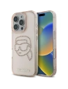 [CR] Karl Lagerfeld IML Rhinestones Karl Head Case for Apple iPhone 16 Pro Max pink