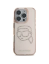 Wholesale [CR] Karl Lagerfeld IML Rhinestones Karl Head Case for Apple iPhone 16 Pro Max pink - OT-886 - {ean13} - Hurt