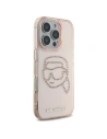 Wholesale [CR] Karl Lagerfeld IML Rhinestones Karl Head Case for Apple iPhone 16 Pro Max pink - OT-886 - {ean13} - Hurt