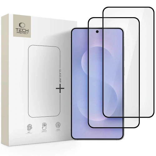 Szkło hartowane Tech-Protect Glass Fit+ Samsung Galaxy S25 Edge Black [2 PACK]