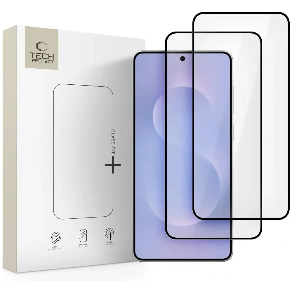 Hurtownia GSM - Tech-Protect Glass Fit+ Samsung Galaxy S25 Edge Černá [2 BALENÍ] - THP4159 - {ean13} - Hurt