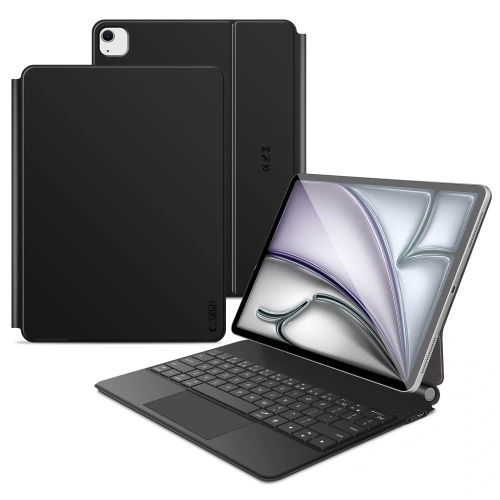 Etui Tech-Protect SmartCase Magnetic + Keyboard Apple iPad Pro 12.9” 4 / 5 / 6 / 2020-2022 / Air 13” 1 / 2 / 2024-2025 Black