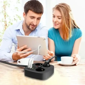 Wholesale Tech-Protect PCS3X4 Power Strip 2xUSB-A, 2xUSB-C, 3xSocket AC 200cm Black - THP4167 - {ean13} - Hurt