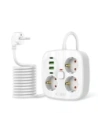 Hurtownia GSM - Tech-Protect PCS3X4 Steckdosenleiste 2xUSB-A, 2xUSB-C, 3xAC-Steckdosen 200cm Weiß - THP4168 - {ean13} - Hurt