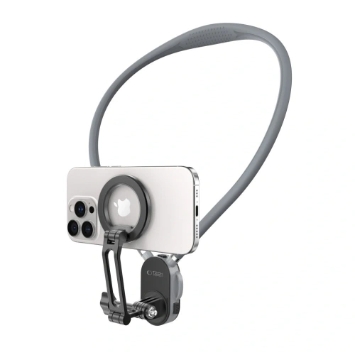 Uchwyt na szyję Tech-Protect AC200 Magnetic MagSafe & GoPro & DJI Neck Holder Crayon Grey