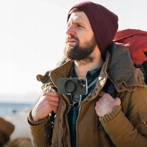 Uchwyt na szyję Tech-Protect AC200 Magnetic MagSafe & GoPro & DJI Neck Holder Crayon Grey