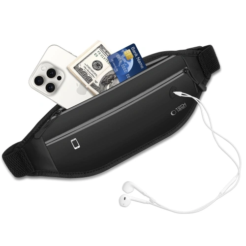 Saszetka biodrowa Tech-Protect M7 Universal Sport Waist Bag Black