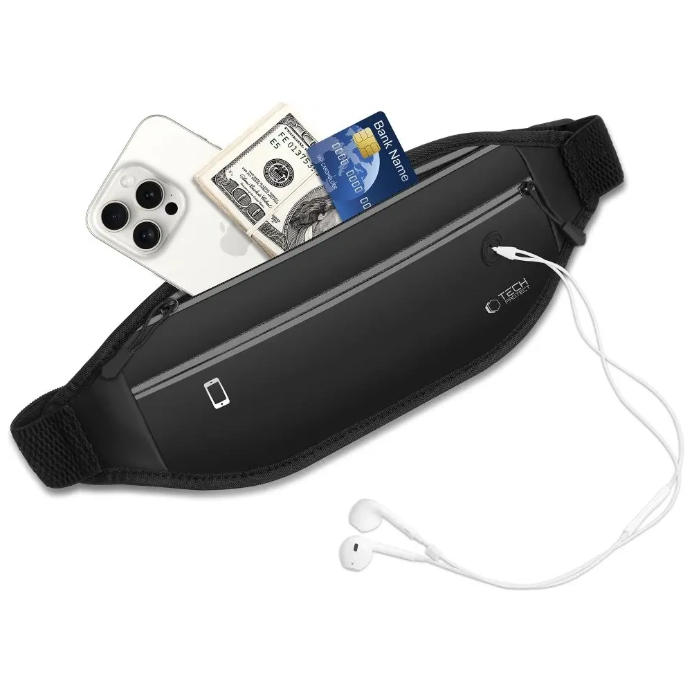 Wholesale Tech-Protect M7 Universal Sport Waist Bag Black - THP4170 - {ean13} - Hurt